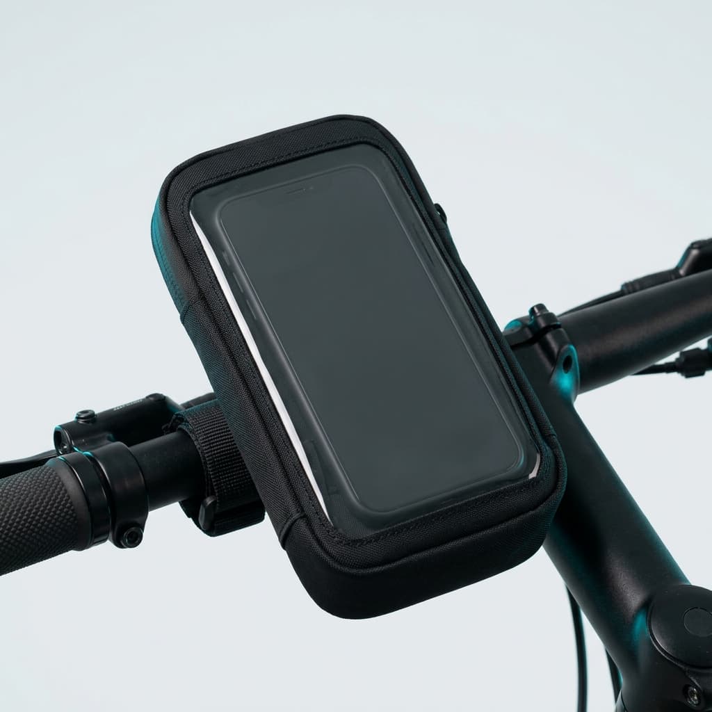 Bike Handlebar Pouch (Touch Window) — Follow the route without stopping.