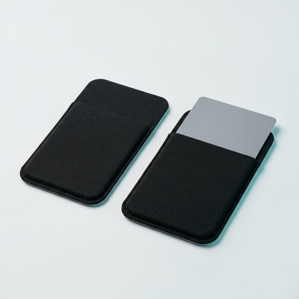 Card Holder Sticker Duo — Two cards on the back of your phone.
