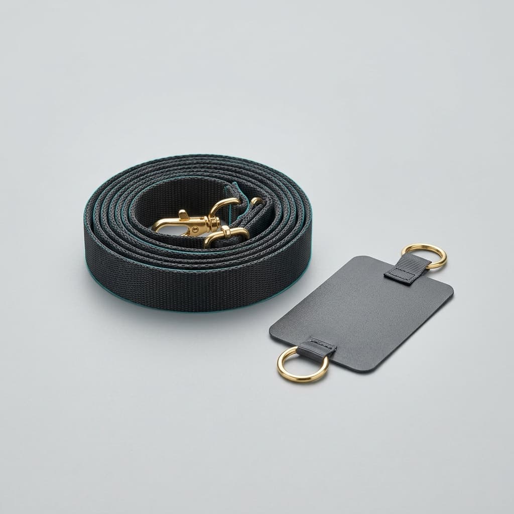Crossbody Strap + Card Patch — Wear your phone across your body.