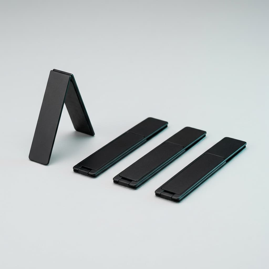 Kickstand Sticker 4-Pack — Slim stick-on stands for backup.