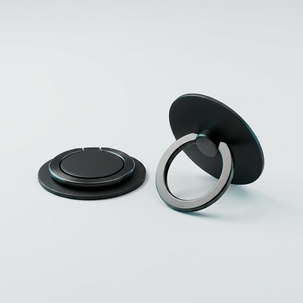 Ring Holder Duo — One-handed grip, kickstand in one.