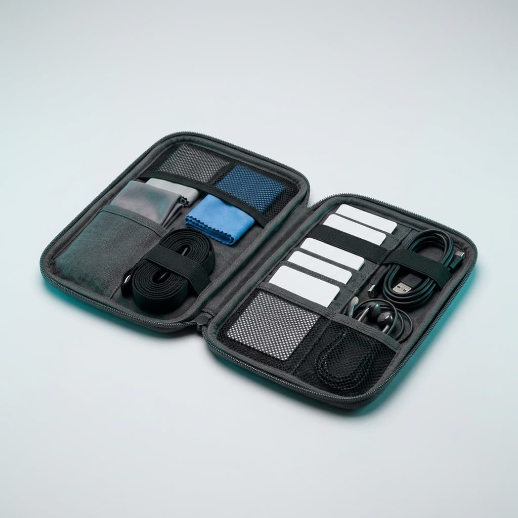 Travel Pouch Organizer — Every accessory in its place.